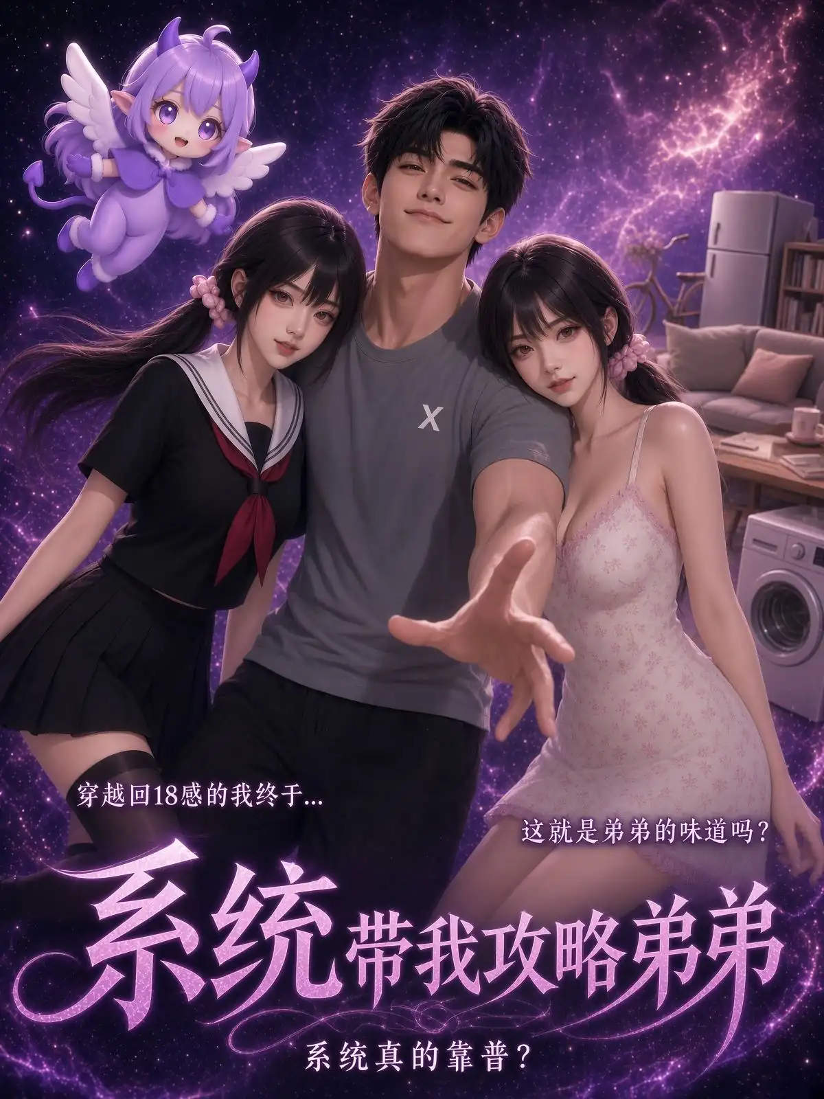 《系统带我攻略弟弟》短剧海报